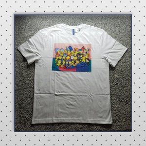 Simpson's Couch Cast EVERY CHARACTER T-Shirt Large